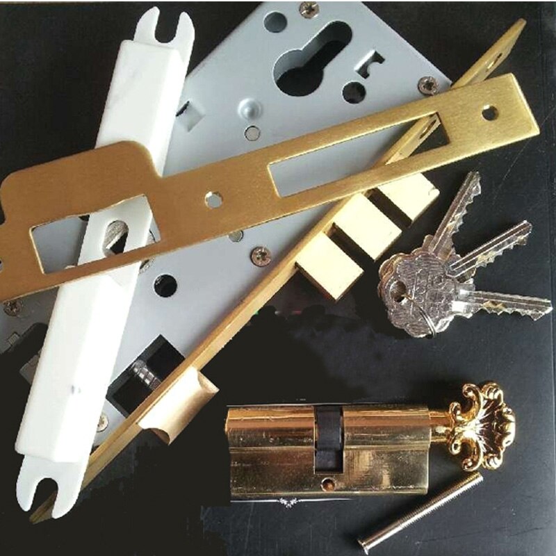 85mm CENTRAL DISTANCE HOLLOW SPLIT ZINC DOOR HANDLE DOOR LOCK---ITALY --GP FINISH