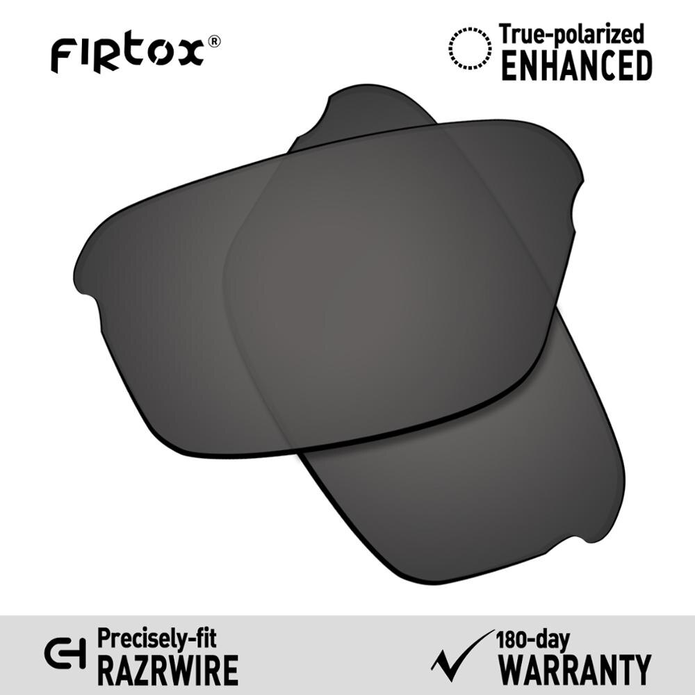 Firtox True UV400 Polarized Lenses Replacement for-Oakley Razrwire Sunglasses (Compatiable Lens Only) - Multiple Colors: Black-Polarized