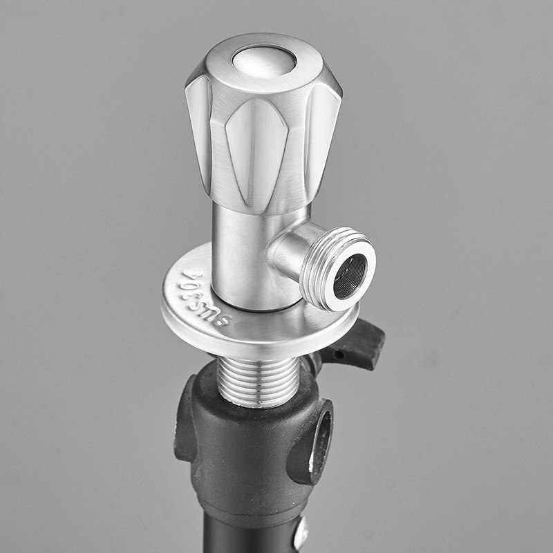 Single Cold Water Triangle Valve USU304 Stainless Steel Filling Valves Ceramic Spool Angle Valve For Toilet kitchen SJF-08-1
