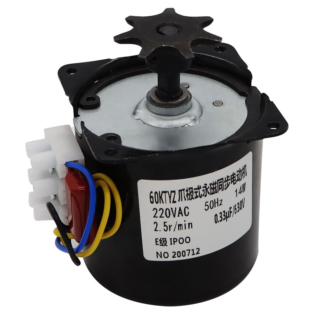 60KTYZ Micro Gear Motor 220V AC 14W 50Hz Permanent Magnet Synchronous Gear Motor Low Speed speed reducer motors 40% off
