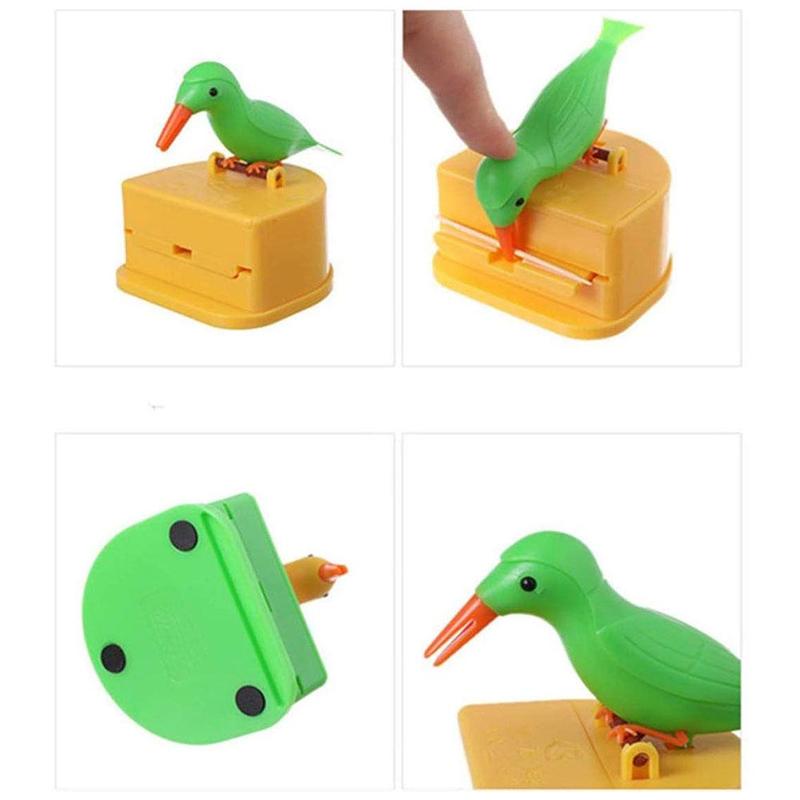 Kleine Vogel Tandenstoker Doos Keuken Automatische Up Push-Type Dier Houder Tandenstoker Tandenstoker Houder Huishouden Restaurant E3K3