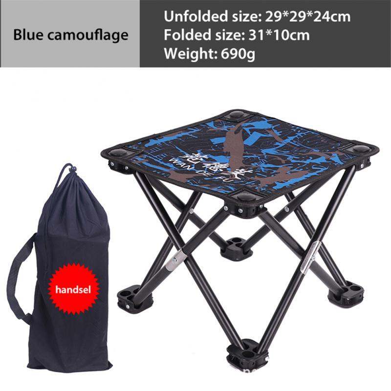 Chaise de pêche Maza, capacité de charge de 150kg, résistante à l&#39;usure, Camping en plein air, pliante, Ultra légère, Art, croquis, tabouret carré, Portable: 07