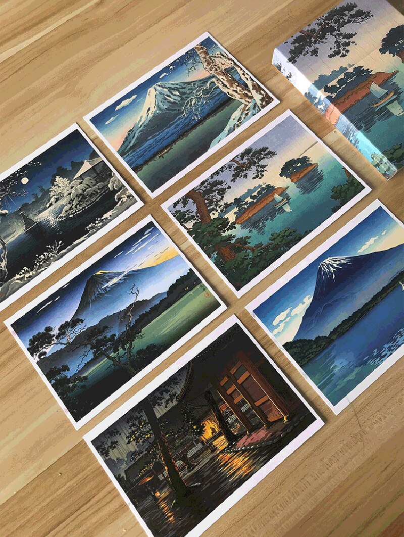 32 Pcs/Set Art Postcard : Tsuchiya Koitsu Japanese landscape postcard birthday