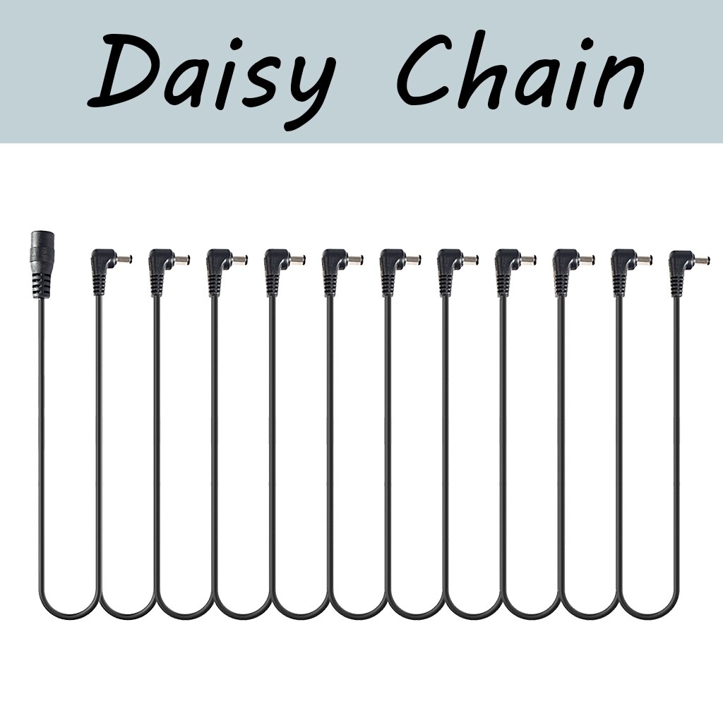 Daisy Chain 1 Tot 3 6 8 11 Manieren Voor Gitaar Effecten Pedaal Multi-Plug Kabel-Haakse voeding Kabel Voor 9V Dc Adapter Plug