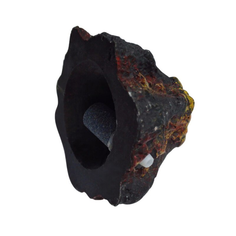 Nieuwigheid ornament vulkaan vorm ornament voor aquarium luchtbel steen aquarium pomp luchtpomp aquarium speelgoed comfortabel leven