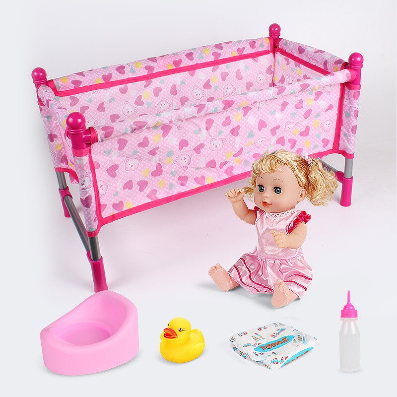 Bambino Giochi Di Imitazione Giocattoli Miniature Casa Delle Bambole Mobili Giocattolo Ragazza Casa del Gioco Del Giocattolo Passeggino Del Bambino Regali Di Compleanno 2-7years Vecchio