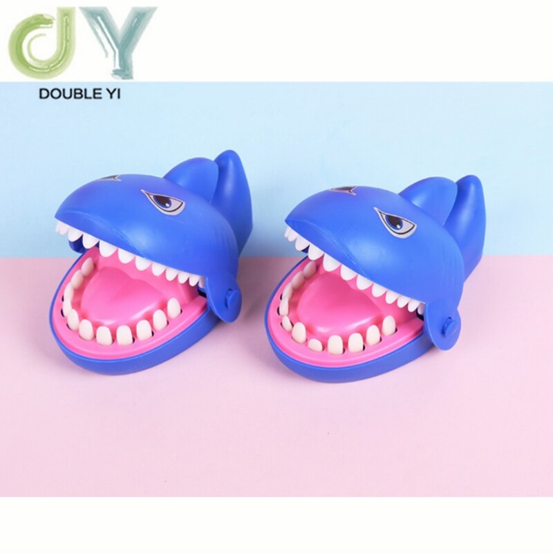 Electric prank biting fingers shark toy Shark glow sound prank vent toy