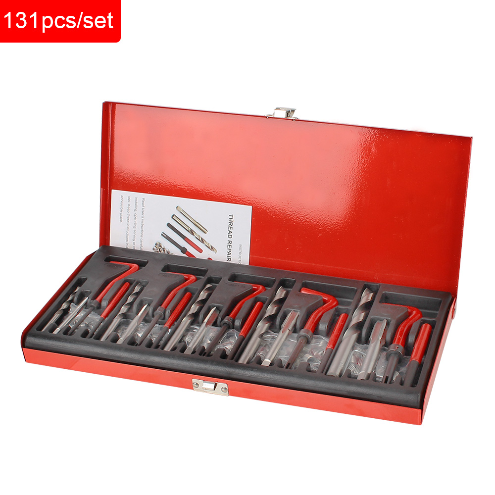 Car Tools Thread Repair Tool Kit M5 M6 M8 M10 M12 Engine Block Restoring Damaged Set