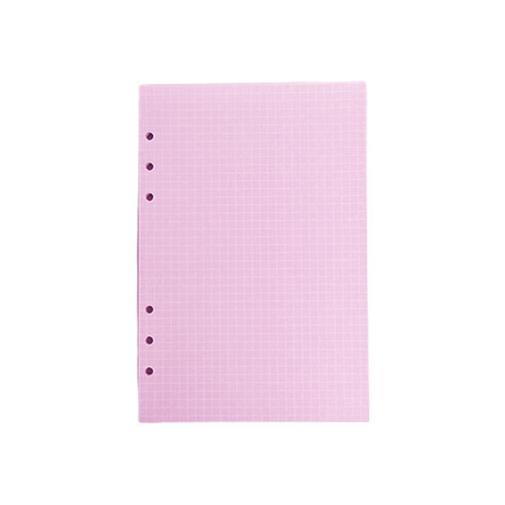 40 Sheets A5 Colorful Filler Papers Page Grid line Inside Pages Planner Filler Papers Loose-Leaf Notebook Accessories 6holes