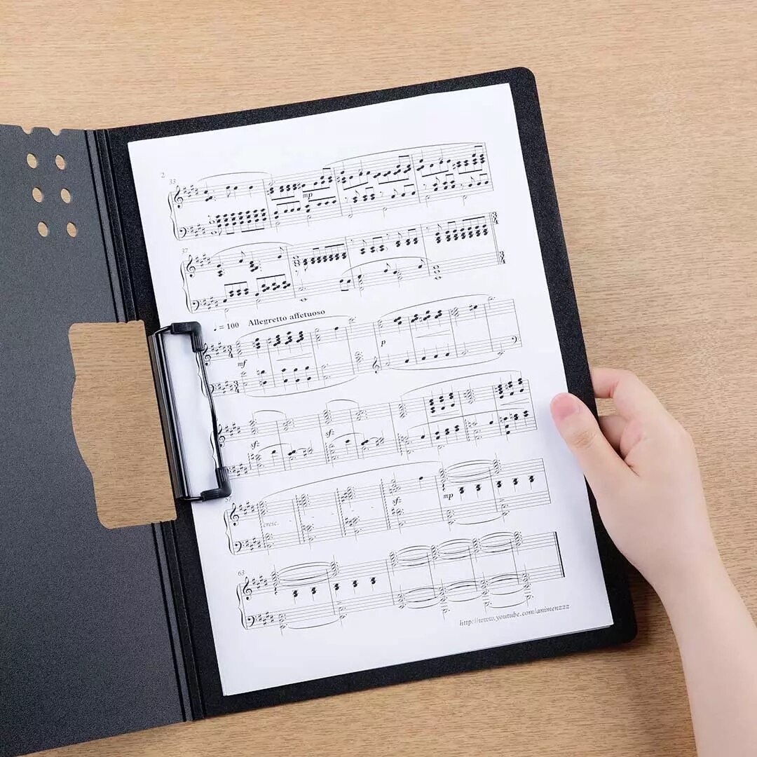 Fizz Horizontal A4 Folder 6 colors Matte Texture Folder Portable Pad Portable Pen Tray Office Meeting File Pocket file bag