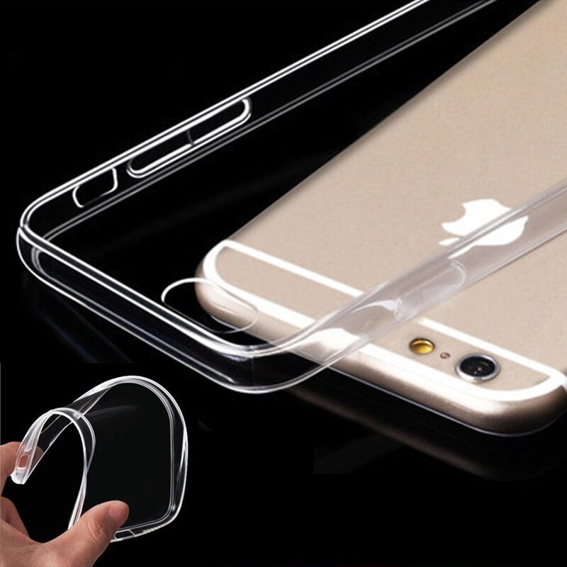 Ultra Thin Transparent Clear Soft Silicone Phone Case Cover Fundas Coque For iphone X 6 S 7 7Plus 6S 6Plus 8 8Plus 5 S 5S SE 4S