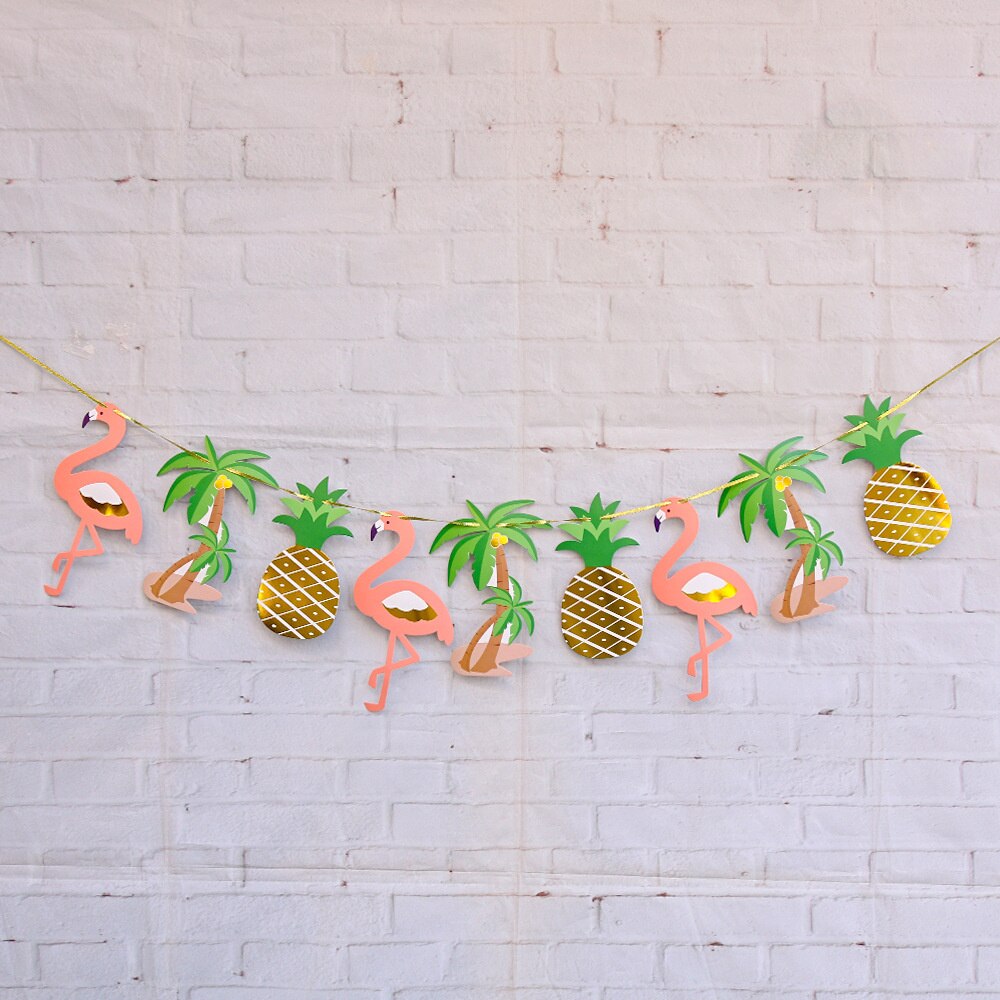 Hawaii Party Luau Flamingo Party Decorations Pineapple Summer Tropical Party Supplies Hawaiian Birthday Party Decor: style 7