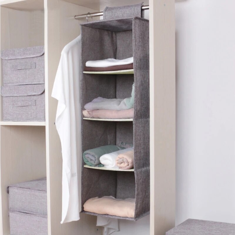 Caja organizadora creativa para ropa del hogar, cajón colgante, almacenamiento y clasificación de pared de armario, estantes Organizadores de armario