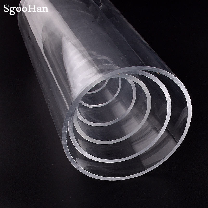Länge 20cm OD 16 ~ 110mm Klar Plexiglas Acryl Aquarium Aquarium Rohr Hause DIY Bewässerung System PMMA rohr Wasser Versorgung Rohr