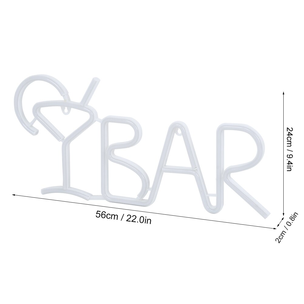 Neon lys bar bogstaver formet led neon lys butik skilte lys med fjernbetjening til fest bar hjem indretning