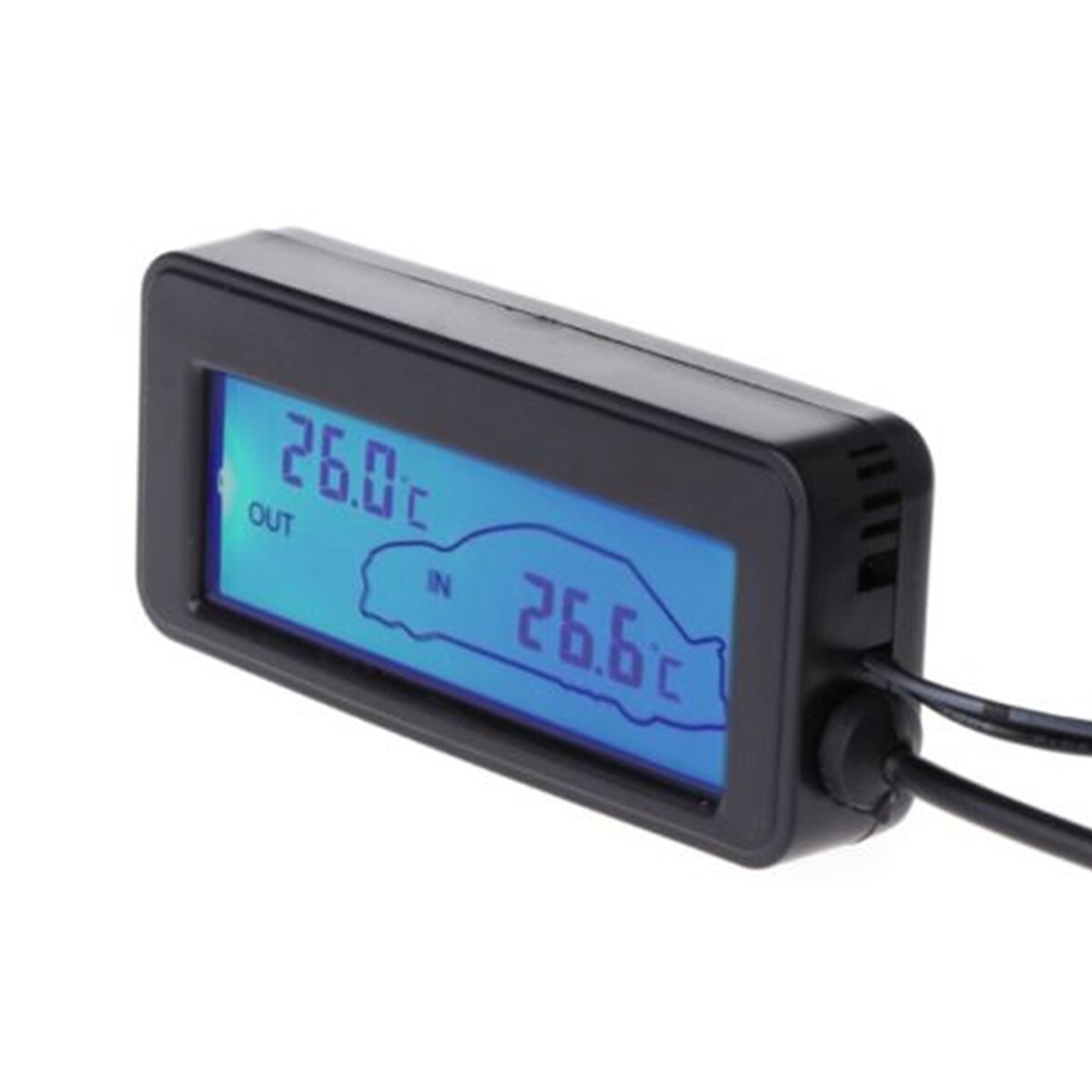 1PC Mini Lcd-scherm Digitale Thermometer Auto Inter/Exter Thermometer Ingebed Elektronische Digitale Thermometer 35: Default Title