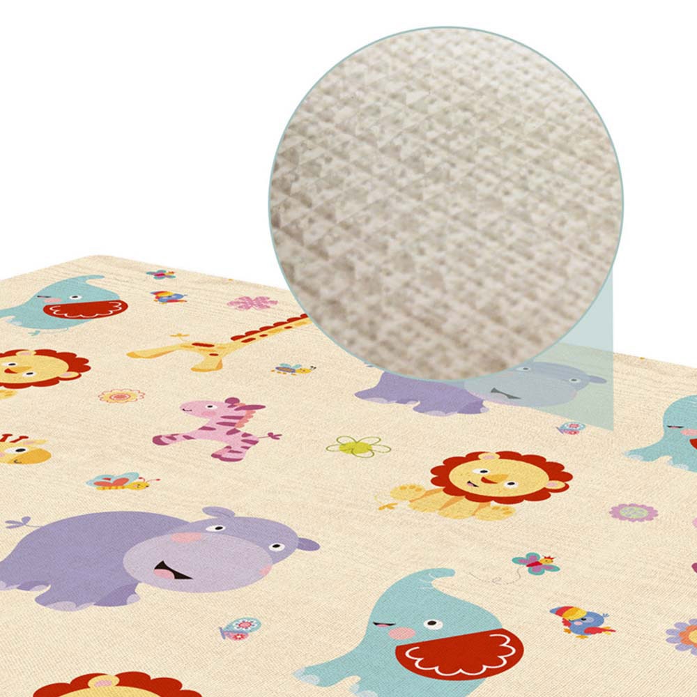 Alfombra para juegos de bebés, alfombrilla para gatear LDPE plegable, gruesa, respetuosa con el medio ambiente, alfombrilla para el suelo libre de BPA para niños, 180x100x1cm