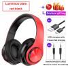 Wireless Bluetooth Headphones with Noise Cancelling Over Ear Stereo Earphones Noise Reduction Gaming Headset/Mic For Mobile PC: RD