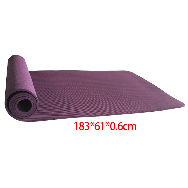 6Mm Tpe Antislip Yoga Mat Geschikt Voor Fitness Smaakloos Sport Mat Yoga Zak Yoga Riem