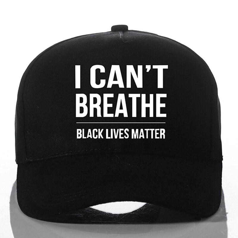 Adjustable I Can't Breathe Print Baseball Cap Summer Men Women Boy Kid Cool Cotton Golf Reflective Glow In Dark Caps Hat