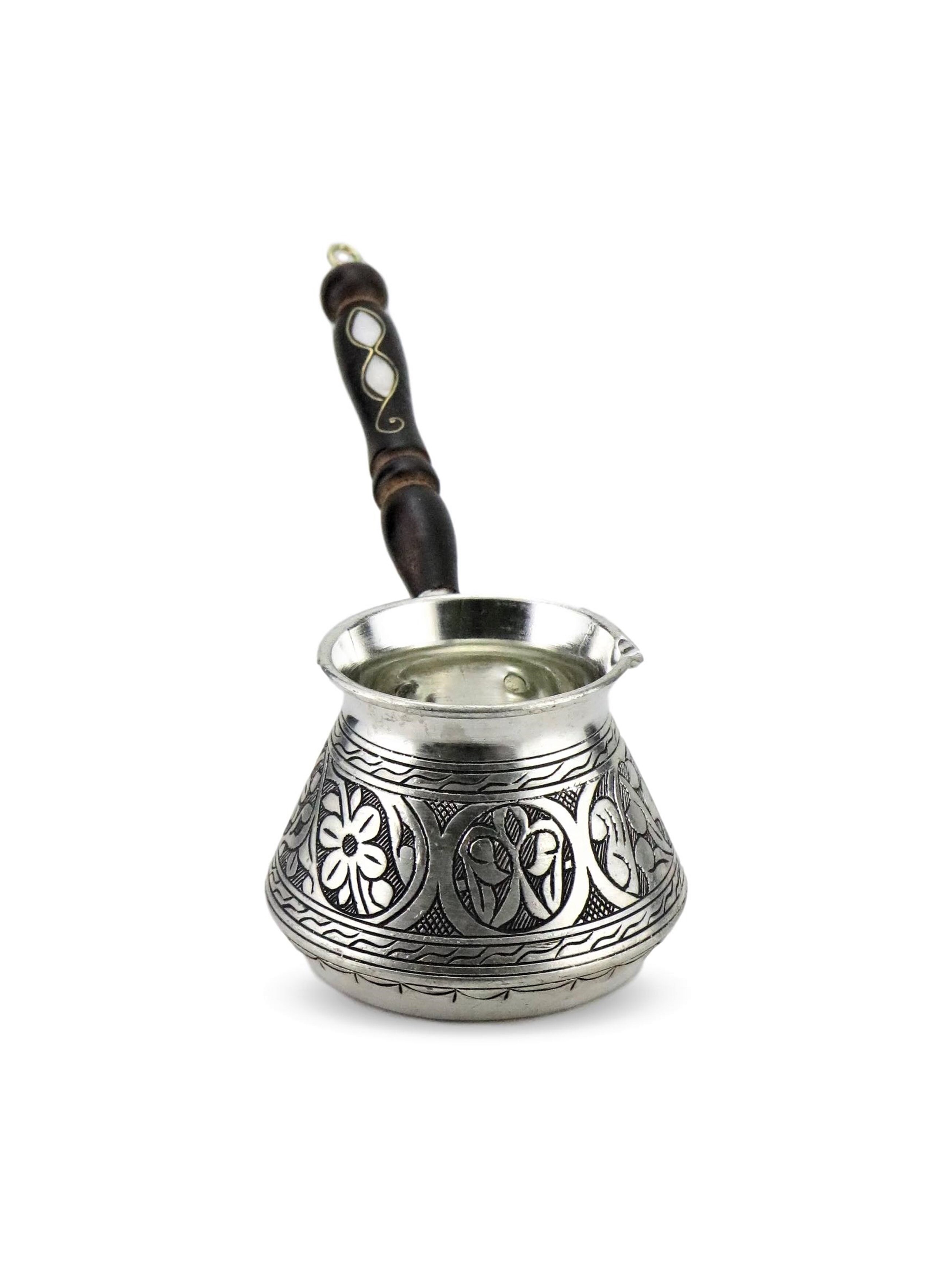 Ren kobber tyrkisk kaffekande | tyrkisk kaffemaskine | ibrik | kaffekande af kobberkaffe | håndlavet kaffe jezve | tyrkisk kaf