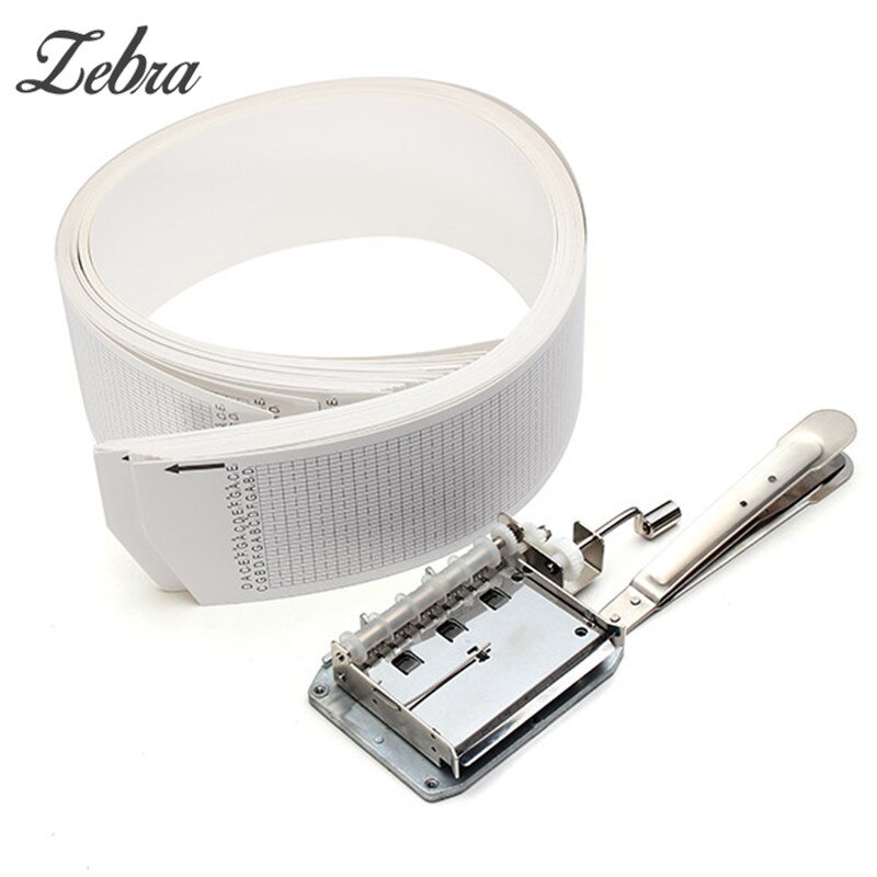 Zebra 66 x 7.1cm 30 toner spilledåse strimler blank spilledåse håndpapir tape strimler musikdele tilbehør til gør-det-selv spilledåse