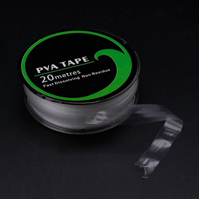 Cinta de PVA para alimentador de pesca, equipo de disolución rápida, transparente, ambiental, accesorios profesionales, 10mm x 20m
