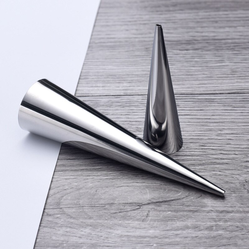 Neu12/24 stücke Croissants Formen Konische Gebäck Edelstahl Große Schraube Croissant Werkzeug Backen Gebäck Kegel bilden Kuchen Brot bilden