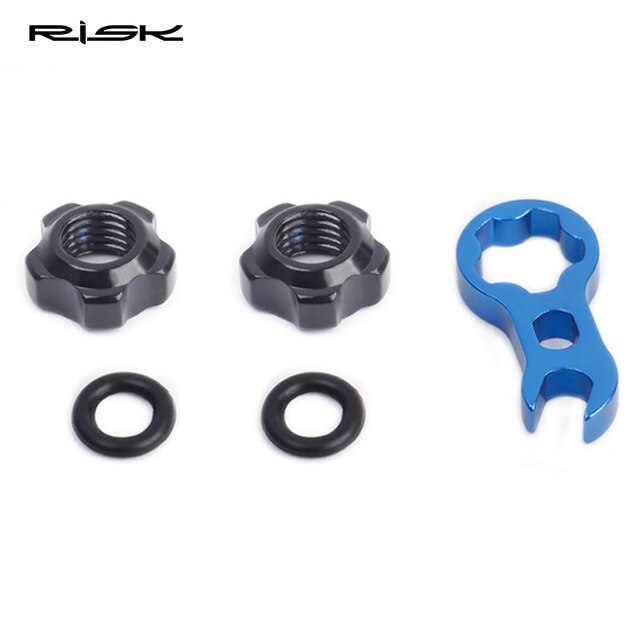 Bicycle Presta Valve Nut With tool set Road Bike MTB Valve Fixed Nut Washer France Tire Waterproof Protection Accessories: Default Title