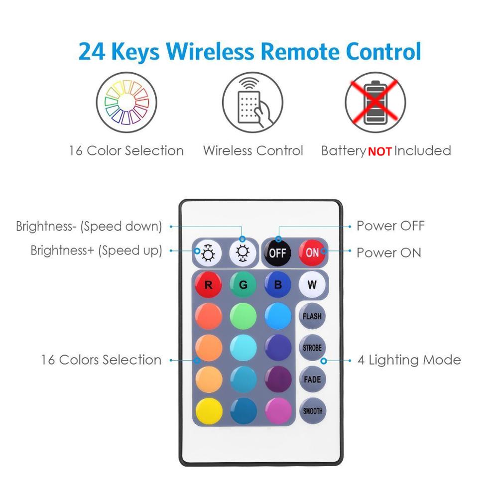 BLYN LED RGB Controller Dimmer 4Pin DC5V 12V 24V 6A Mini 24/44 Key IR Remote Controler Wireless For 5050 3528 RGB LED strips