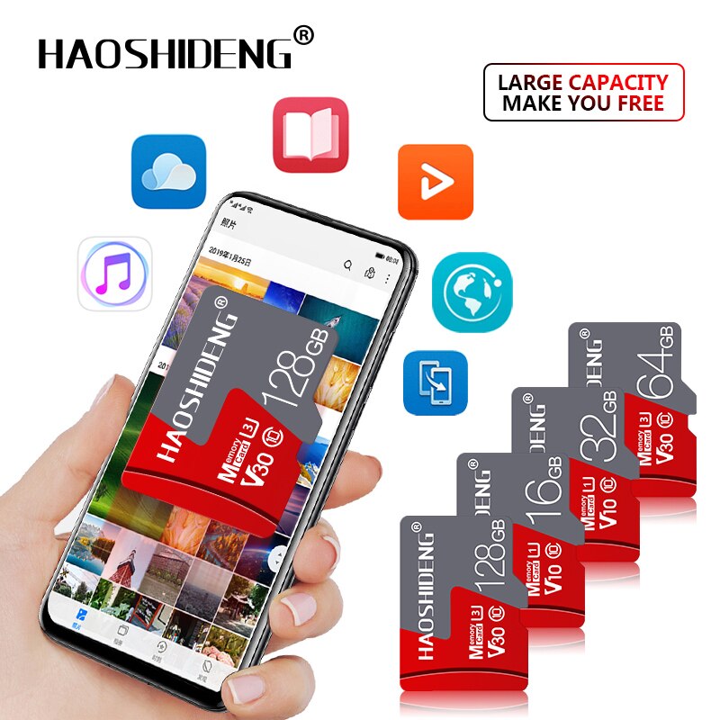 Micro SD TF Card 4GB 8GB 16GB 32GB 64GB 128GB Class 10 Flash Memory Microsd Card 8 16 32 64 128 GB for Smartphone Adapter