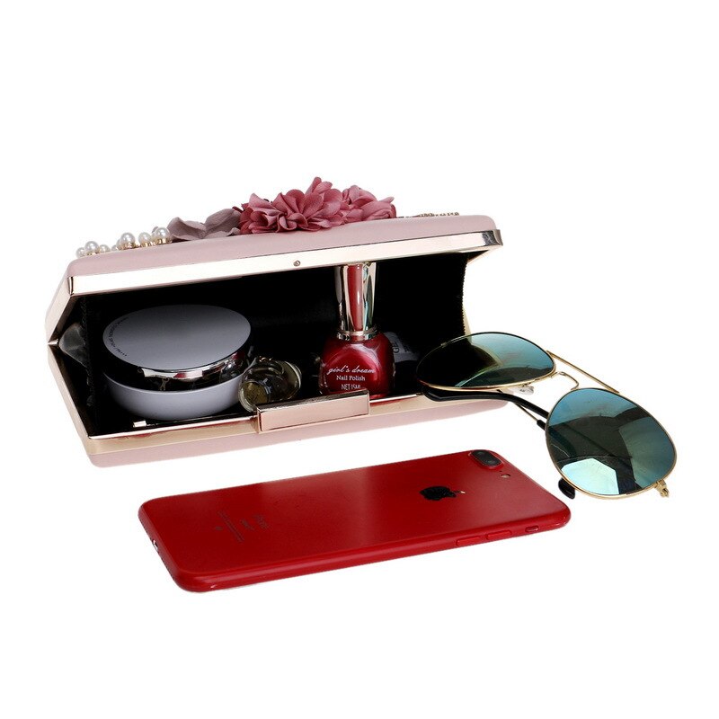 Dame blomstret farverig diamant kvinder clutch bryllup aftentaske håndtaske toiletartikler og pung skuldertaske fest crossbody tasker