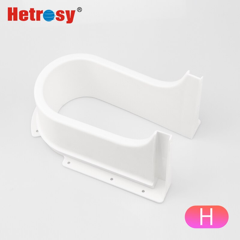 Hetrosy Hardware Plastic U Shape Drawer Slot Accessories Under the Sink For Cabinet Drawer Waterproof Baffle Fittings: H Type White