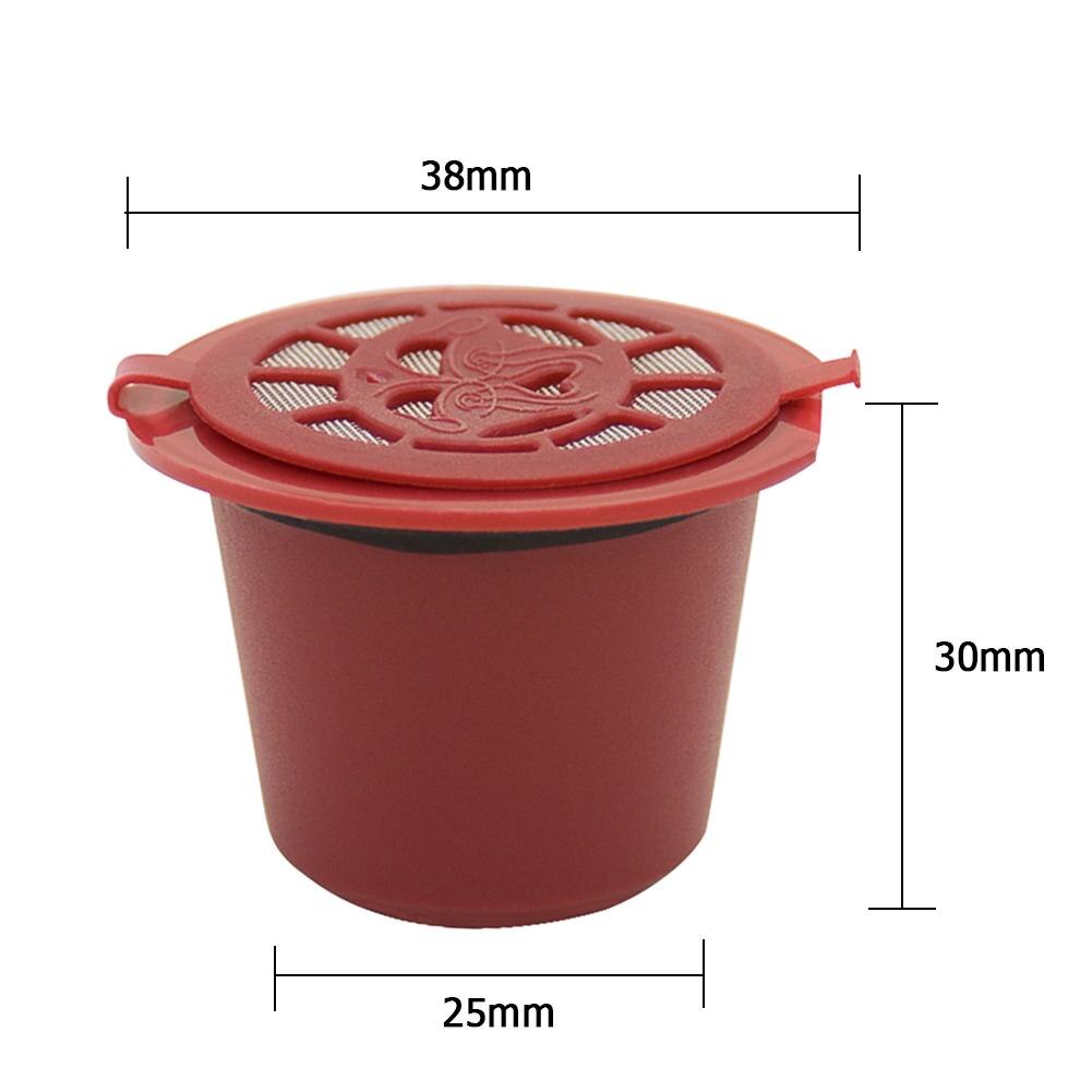 3pcs Refillable Reusable Coffee Capsule Filters for Nespresso Coffee Machine with Brush Spoon Coffee Accessories