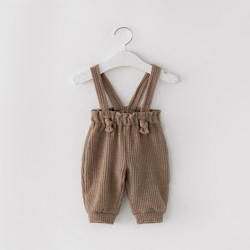 2022 Lente Baby Meisje Jongen Broek Kaki Roodbruin Elastische Taille Wafel Corduroy Harlan Radijs Broek Kind Kleding DT705