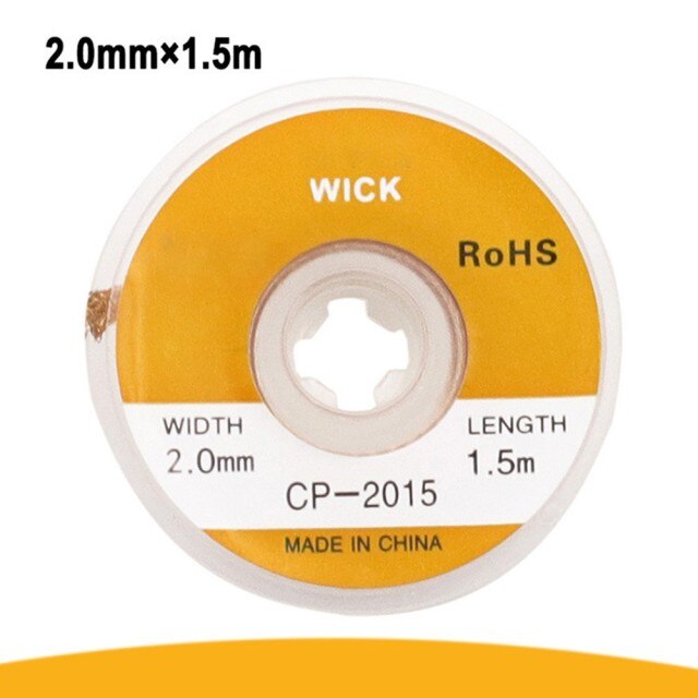 Suction Wire CP/CP-2515/CP-3015/CP-3515 2/2.5/3/3.5mm Desoldering Braid Solder Remover Copper Core Spool Wire Cable: CP 2015