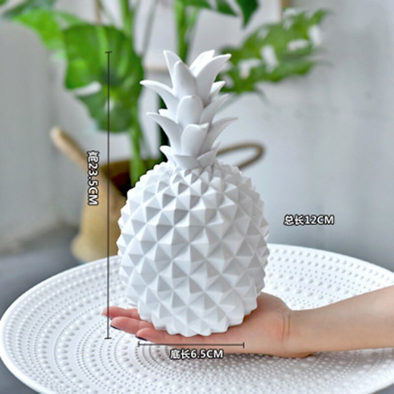 Nordic Home Decoration Resin Sculpture Room Decoration Pineapple Fruit Statue Restaurant Table Decoration Modern Crafts: L-3