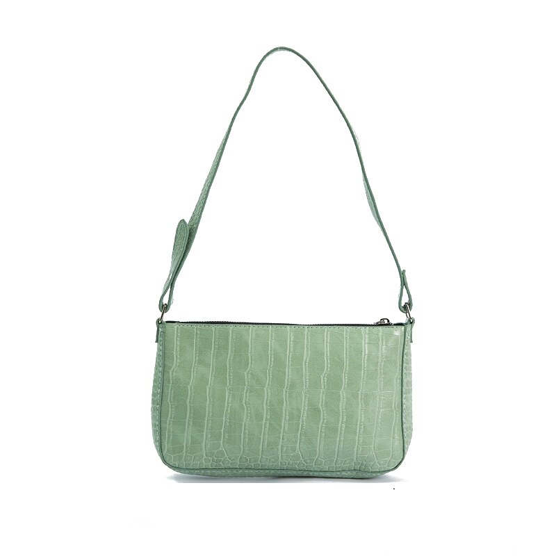 Messenger Handbags Retro Alligator Pattern Women shoulder bags Flap PU Leather Casual Solid crossbody bags for women Bolsas: green