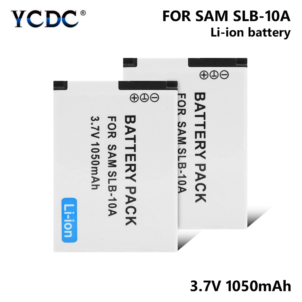 SLB-10A de batería de la cámara para Samsung P800 PL60 PL65 PL70 HMX-U10 SAC-47 NV9 TL9 Samsung SL102 SL202 SL310 SL420 SL502 SL620