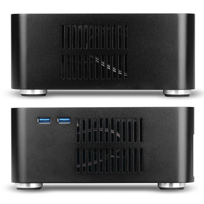 L80S, carcasas de ordenador, chasis de aluminio, marco principal de escritorio con puerto Usb 3,0 hueco para chasis de juego, Diy, Mini Pc Itx, funda