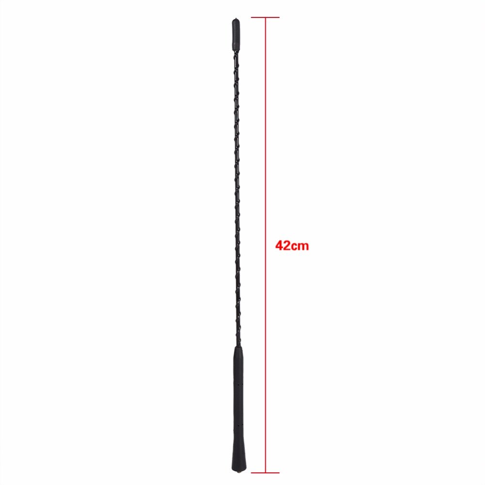 Universal Car Auto Roof Mast Stereo Radio FM AM Amplified Booster Antenna 16" Mount Antennas Roof Mast Whip Aerial