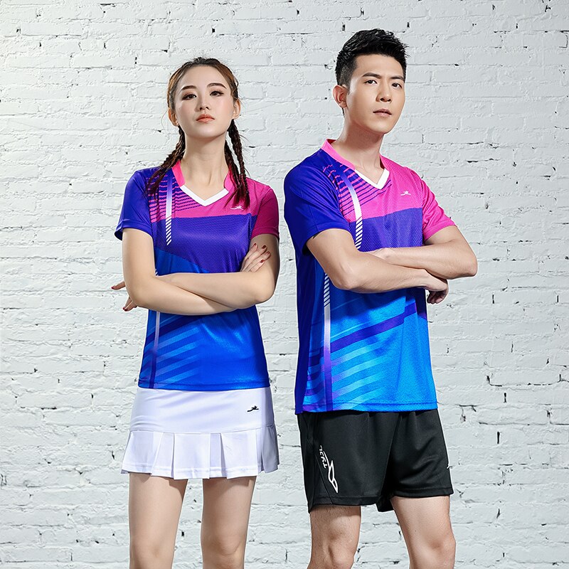 Szybkoschnące ubrania robić badmintona męskie, damskie sportowe zestawy robić badmintona, koszulki tenisowe, spódniczki robić badmintona, zestawy tenisowe, stroje robić badmintona 2618