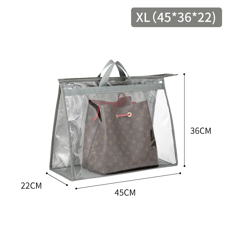 Bolso grande de PVC para mujer, bolsa grande para colgar en el armario, organizador de almacenamiento de protección impermeable, transparente: XL