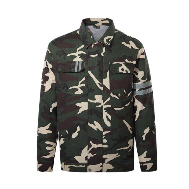 Cooling Jacket Summer Air Conditioning Cool Coat with 2 Fans Outdoor Sun Protection Clothing: Army Green / M  L