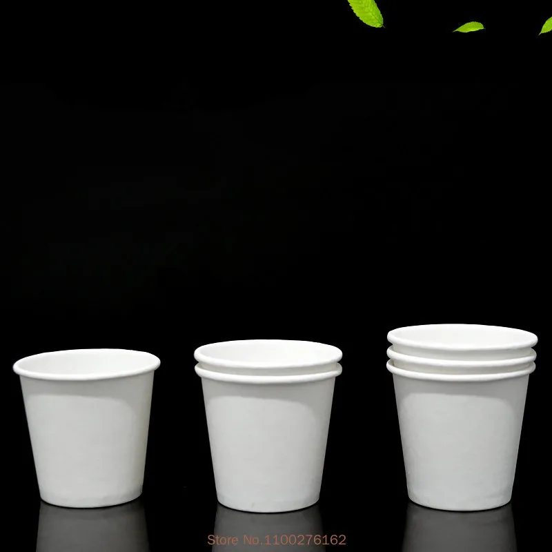 100pcs/pack 2.5/1.5oz Paper Cup White/Kraft Disposable Cup Small Mini Coffee Cup