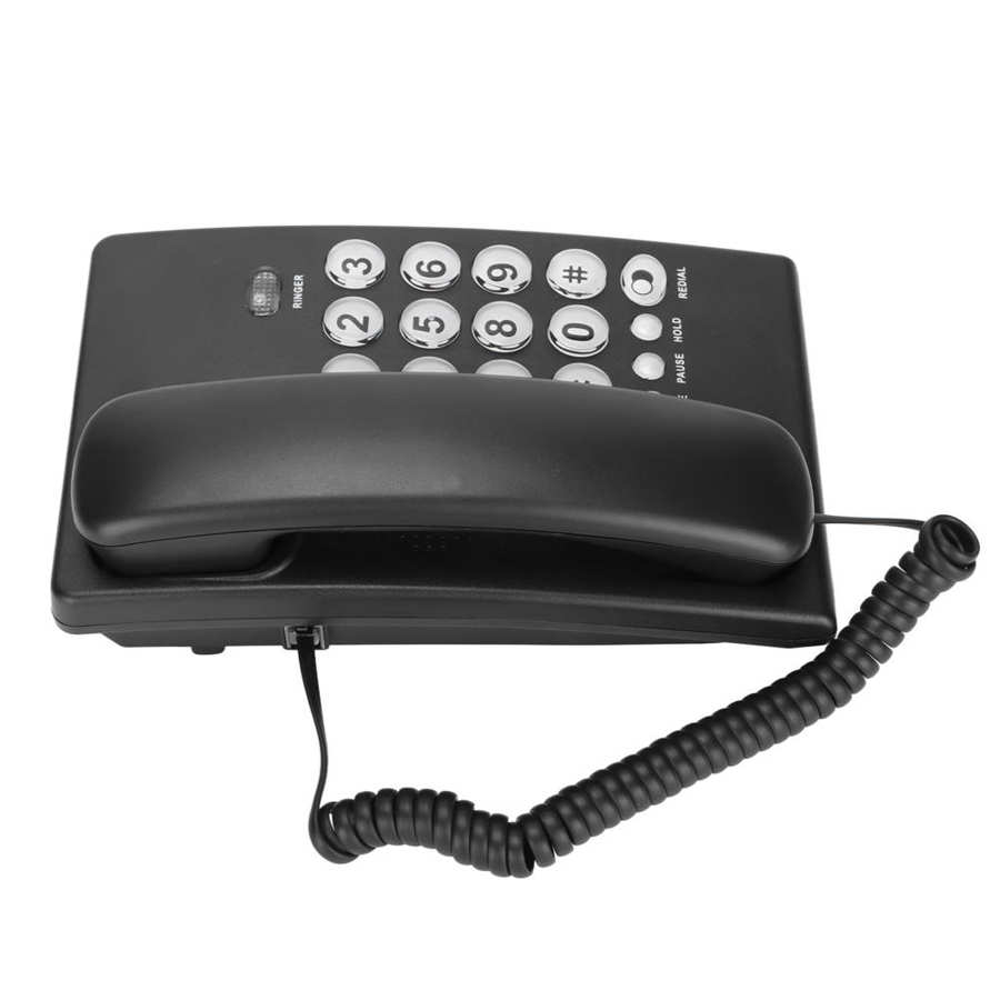 Vaste Telefoon Desktop Bedrade Vaste Telefoon Grote Knop Draadgebonden Telefoon Mute Pauze Re-Dial Functie Voor Home Office Hotel