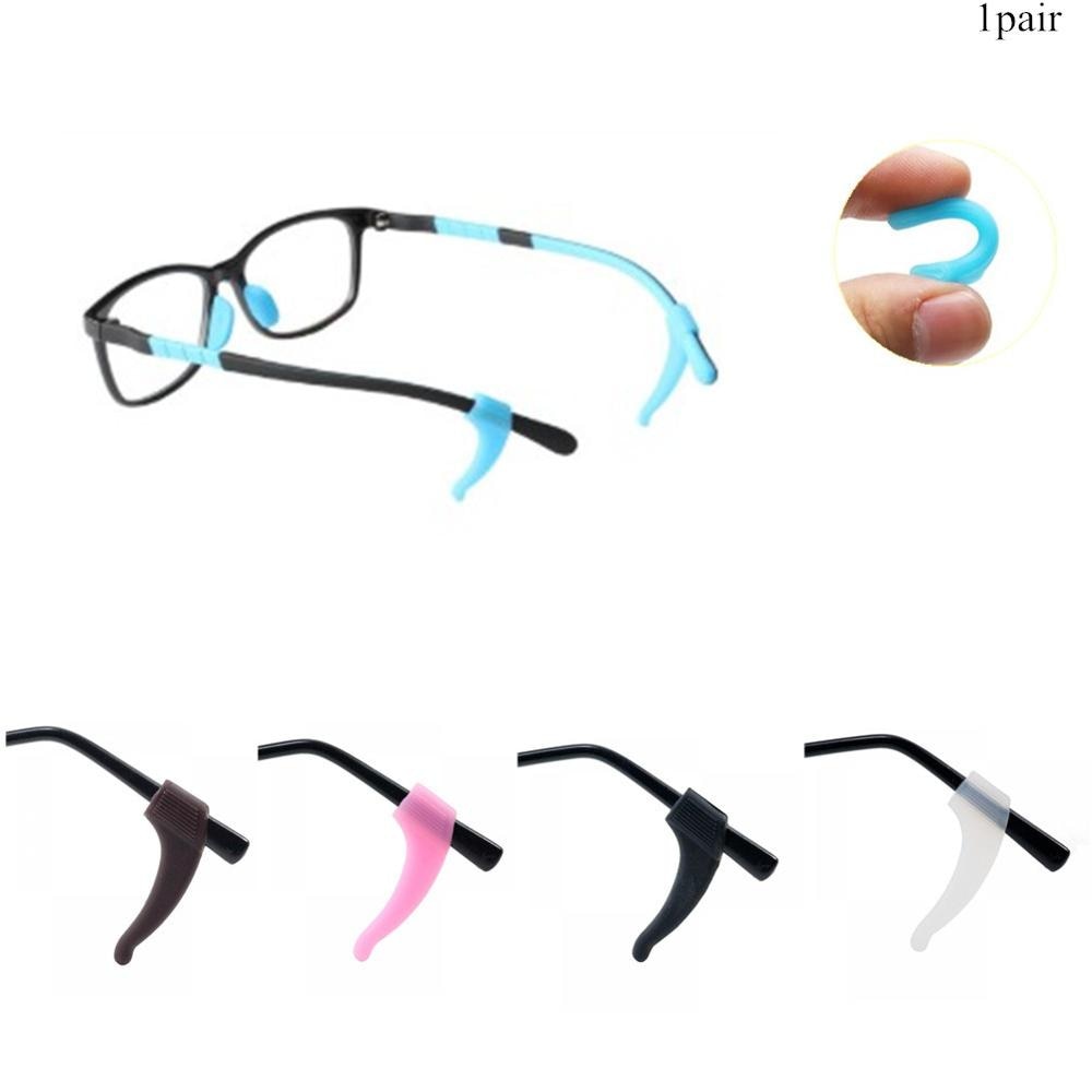 1 Paar Effen Kleur Siliconen Anti-Slip Brillen Houder Comfortabele Zachte Voor Zonnebril Of Leesbril Oor Grip Haken