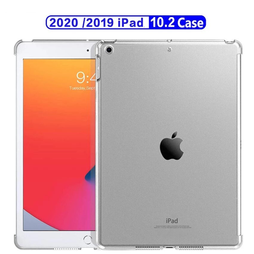 Schokbestendig Zachte Siliconen Case Voor Apple Ipad 10.2 7th 8th Generatie Flexibele Bumper Ipad 7 8 A2270 A2428 Transparant Back cover