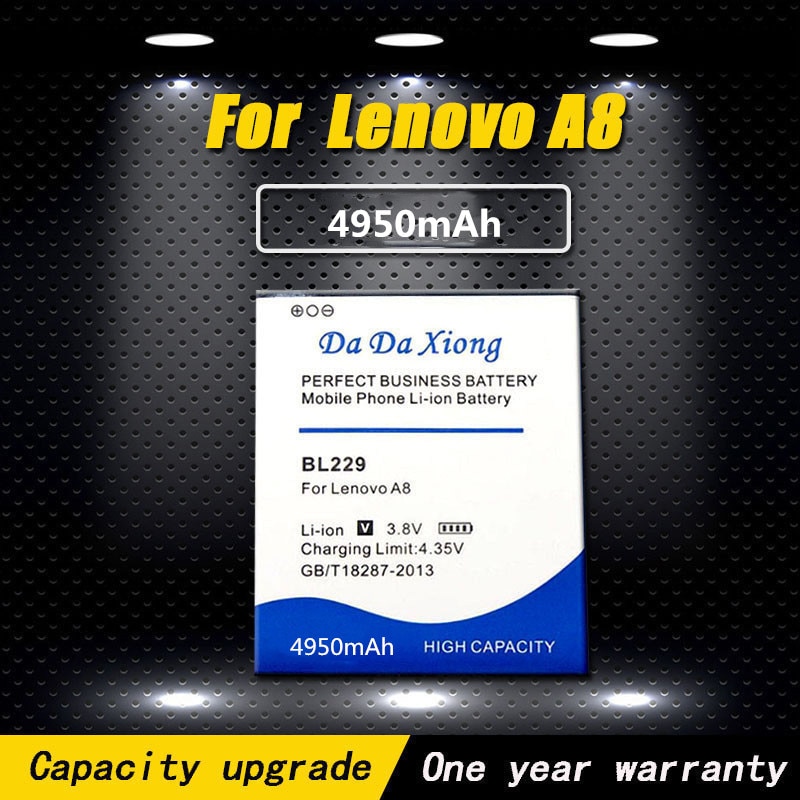Nova alta qualidade 4950 mah bl229 bl 229 bateria para lenovo a8 a808t a806 bateria do telefone