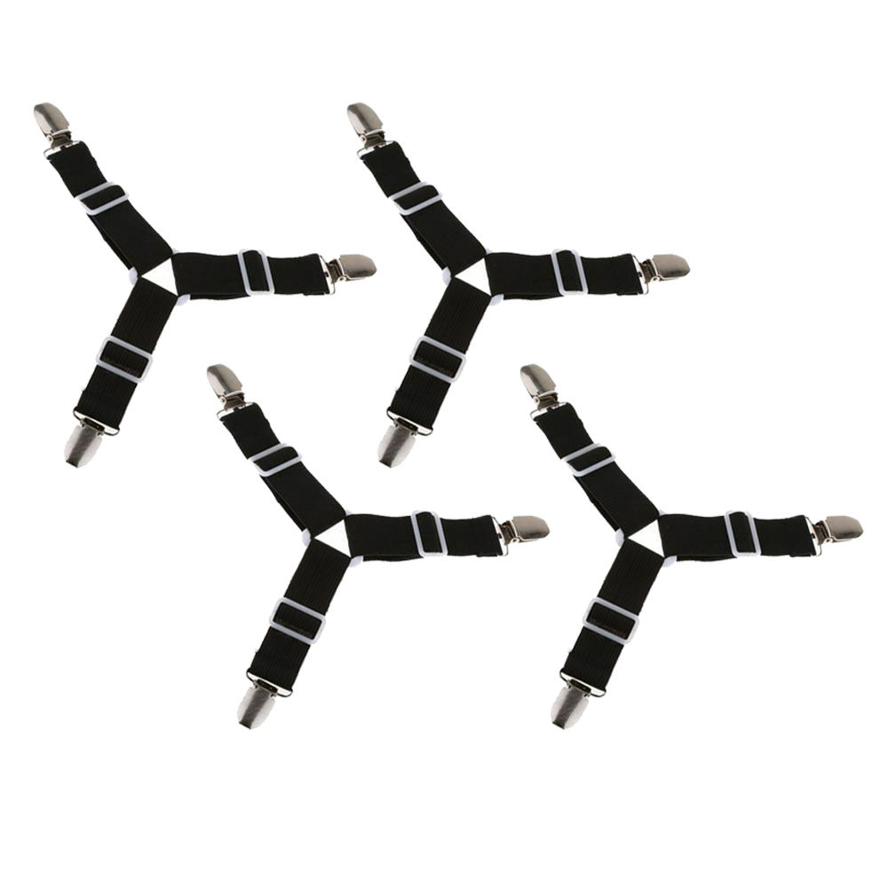 4 stücke Einstellbar Bettlaken Clips Abdeckung Greifer Halfter Matratze Bettdecke Decke Verschluss Riemen Befestigung Unterhose-Beständig Gürtel